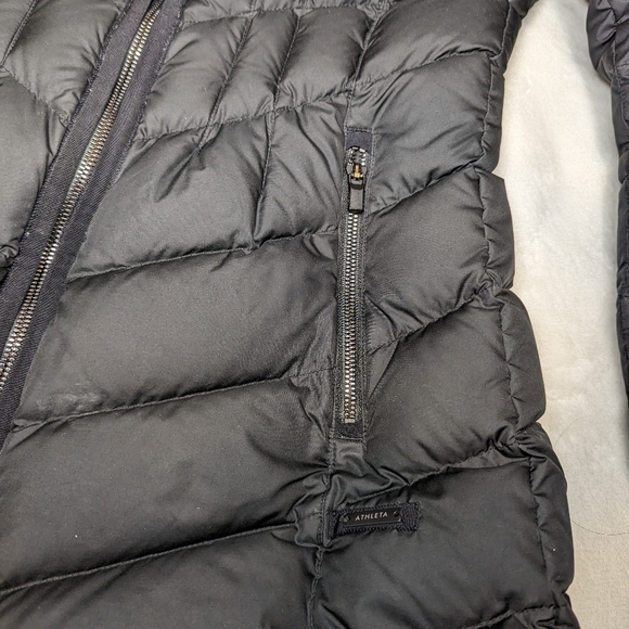 Athleta Black Long Puffer Parka - Picture 4 of 15